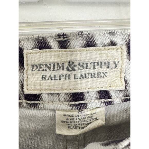 Denim & Supply Ralph Lauren Women’s 26 Skinny Ankle Zip Jeans Cheetah Print New - Picture 4 of 6